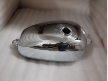 Fit For Husqvarna Cross 2.5 Gal 1967-69 Chrome Steel Petrol Fuel Tank