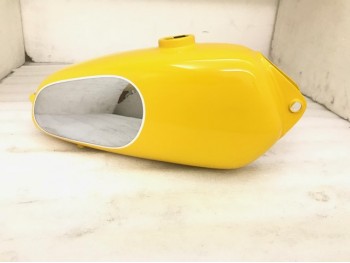 HUSQVARNA 1974 CR 250 WR 250 MAG REPRO YELLOW PAINTED CHROME STEEL TANK Fit For