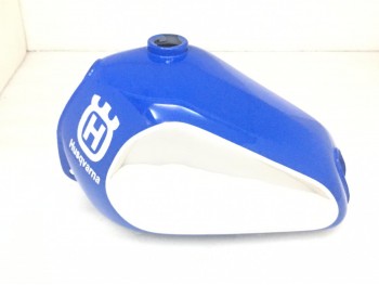 HUSQVARNA CR WR XC 250 430 Blue Painted Aluminium Tank With Cap 1981 -1983 |Fit For