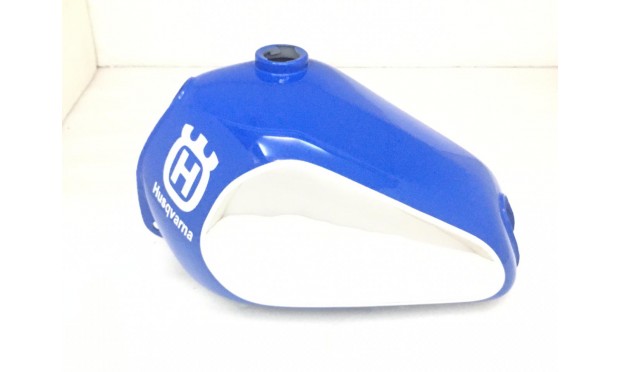 HUSQVARNA CR WR XC 250 430 Blue Painted Aluminium Tank With Cap 1981 -1983 |Fit For