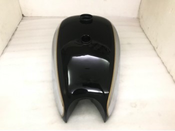 BSA A7 A10 BLACK PAINTED CHROME FUEL TANK + BADGES |Fit For
