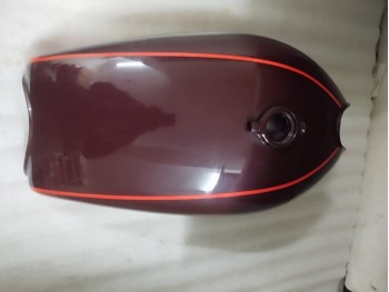 Fit For Kawasaki Z1- 900 Aluminium Black & Orange Petrol Tank 1972 - 1975+Cap