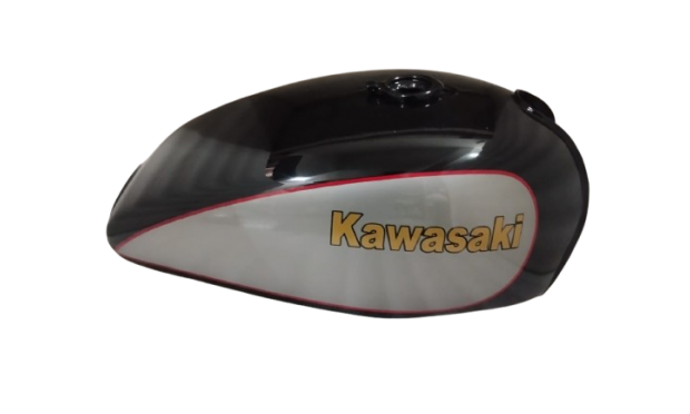 Fit For Kawasaki Z1- 900 Aluminium Black & Silver Petrol Tank 1972 - 1975