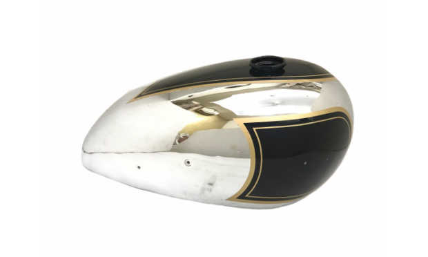 Matchless Ajs Twin G9 G12 Black Painted Chrome Gas Fuel Tank |Fit For