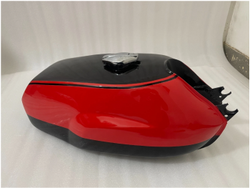 Fit For Moto Guzzi Le Mans Lemans MK2 Red & Black Painted Steel Fuel Tank + Cap