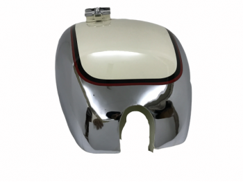 PANTHER M100 600cc CREAM PAINTED CHROME GAS FUEL TANK 1947-1953 WITH CAP|Fit For