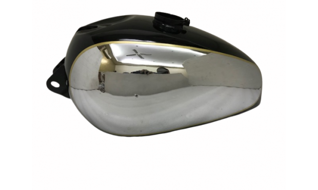 PANTHER M100 M120 CHROME AND BLACK PAINTED GAS PETROL TANK |Fit For