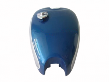 PANTHER M100 M120 CHROME AND BLUE PAINTED GAS FUEL TANK WITH FUEL CAP |Fit For