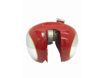 PANTHER M100 M120 CHROME AND RED PAINTED GAS FUEL TANK WITH FUEL CAP |Fit For