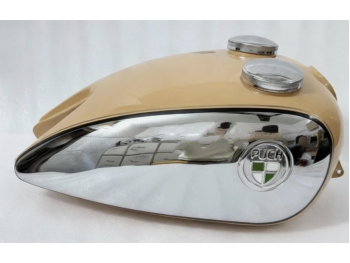 Fit For Puch 250 Tf 1952 250Cc Yellow Aluminium Petrol Fuel Tank Without Cap