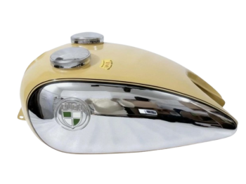 Fit For Puch 250 Tf 1952 250Cc Yellow Aluminium Petrol Fuel Tank Without Cap