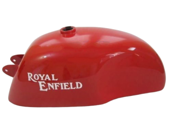 ROYAL ENFIELD CAFE RACER BRIGHT RED PAINTED GAS FUEL TANK, TRIUMPH |Fit For