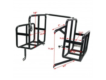 Luggage Pannier Carrier Set For Royal Enfield Classic 350 500 UCE|Fit For