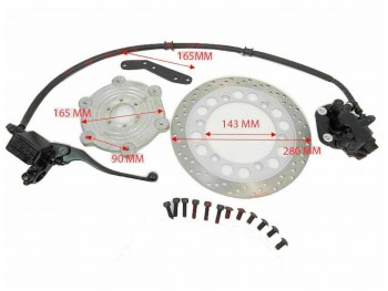 Complete Kit Front Disc Brake Assey + Disc Wheel For Royal Enfield|Fit For