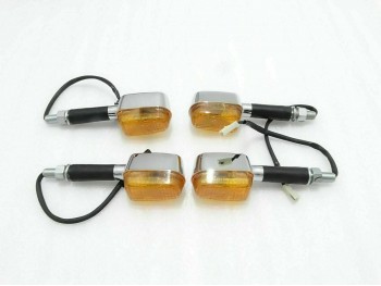 Royal Enfield Interciptor 650CC Twin Front & Rear Indicator Blinker 4 pcs Chrome