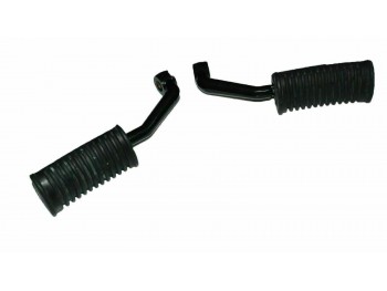 Front Foot Rest Peg Pair With Rubber Fits Royal Enfield Bullet Classic