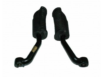 Front Foot Rest Peg Pair With Rubber Fits Royal Enfield Bullet Classic
