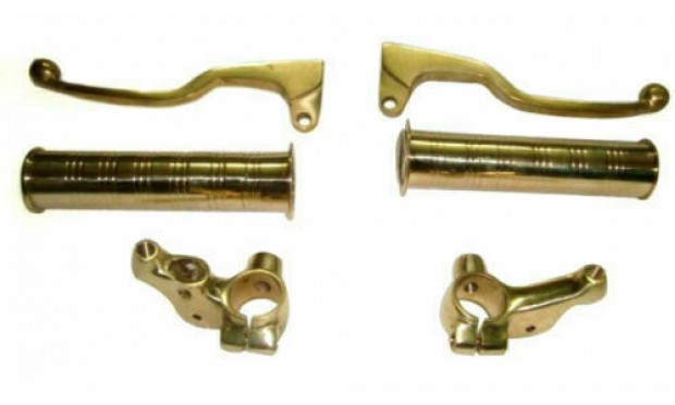 BEST QUALITY Fit for Royal Enfield BRASS BRAKE & CLUTCH LEVER AND HANDLE BAR GRI