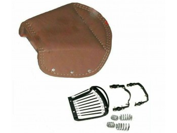 Royal Enfield Ariel Triumph BSA Lycett Tan Leather Rear Saddle Seat|Fit For