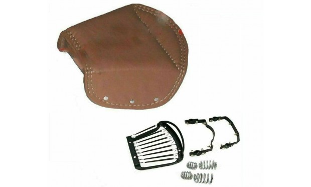 Royal Enfield Ariel Triumph BSA Lycett Tan Leather Rear Saddle Seat|Fit For