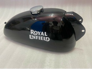 ROYAL ENFIELD TRIALS 1.5 GALLON BLACK PAINTED PETROL FUEL TANK|Fit For