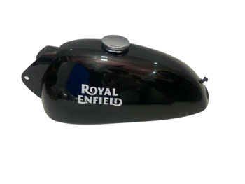 ROYAL ENFIELD TRIALS 1.5 GALLON BLACK PAINTED PETROL FUEL TANK|Fit For