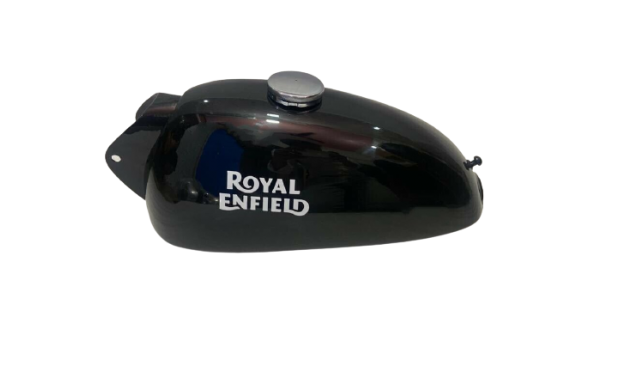 ROYAL ENFIELD TRIALS 1.5 GALLON BLACK PAINTED PETROL FUEL TANK|Fit For