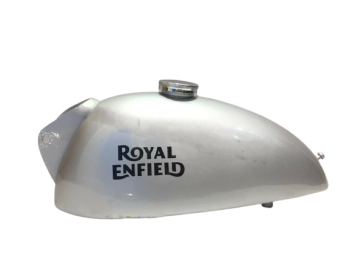 ROYAL ENFIELD TRIALS 1.5 GALLON SILVER PAINTED PETROL FUEL TANK |Fit For