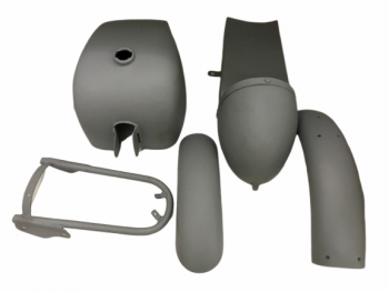 ROYAL ENFIELD CAFE RACER BODY PARTS (TANK + SEAT HOOD + FENDER|Fit For