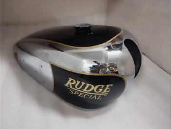 FIT FOR Rudge Whitworth Special Ulster Chromed & Black Fuel Petrol Tank 1930's