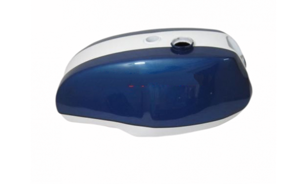 TRIUMPH T140 BLUE AND WHITE PAINTED PETROL TANK (UK VERSION) |Fit For