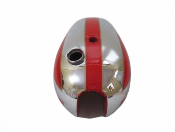 TRIUMPH T140 RED PAINTED AND CHROME PLATED GAS FUEL PETROL TANK |Fit For