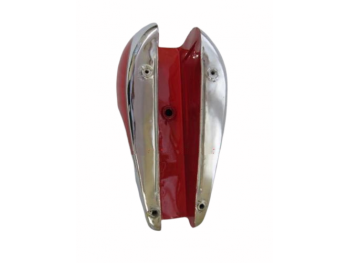 TRIUMPH T140 RED PAINTED AND CHROME PLATED GAS FUEL PETROL TANK |Fit For