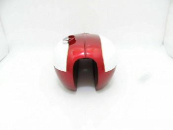 TRIUMPH T120 OIF RED & WHITE PAINTED ALUMINUM TANK 1971 & ONWARDS|Fit For