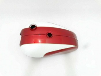 TRIUMPH T120 OIF RED & WHITE PAINTED ALUMINUM TANK 1971 & ONWARDS|Fit For