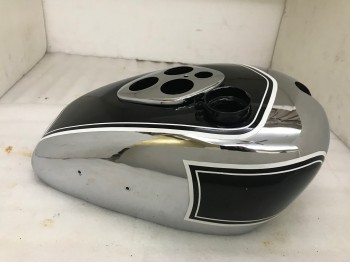 TRIUMPH T90 5T SPEED TWIN CHROME AND BLACK PAINTED PETROL TANK 1948 |Fit For