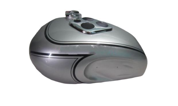TRIUMPH T90 5T SPEED TWIN SILVER PAINTED GAS FUEL PETROL TANK 1948 + FREE CAP|Fit For