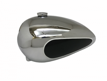 TRIUMPH T120TR6 BONNEVILLE CHROME & BLACK PAINTED GAS FUEL PETROL TANK |Fit For