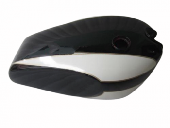 TRIUMPH T160 BLACK AND WHITE PAINTED GAS FUEL TANK |Fit For