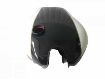 TRIUMPH T160 BLACK AND WHITE PAINTED GAS FUEL TANK |Fit For