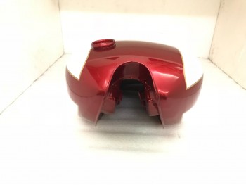 TRIUMPH T160 CHERRY AND WHITE PAINTED GAS FUEL TANK |Fit For