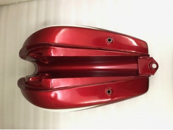 TRIUMPH T160 CHERRY AND WHITE PAINTED GAS FUEL TANK |Fit For