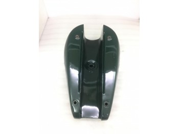 TRIUMPH T140 GREEN & CREAM PAINTED STEEL FUEL PETROL TANK |Fit For