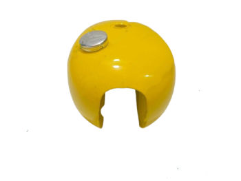 Triumph T140 Yellow Painted Steel Gas Fuel Tank With Cap +Taps |Fit For