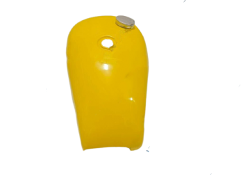 Triumph T140 Yellow Painted Steel Gas Fuel Tank With Cap +Taps |Fit For