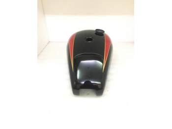 TRIUMPH T140 RED & BLACK PAINTED STEEL FUEL PETROL TANK |Fit For