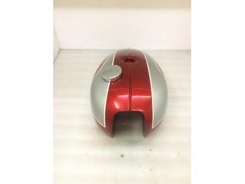 TRIUMPH T120 OIF CHERRY & SILVER PAINTED STEEL TANK 1971 AND ONWARDS | Fit For