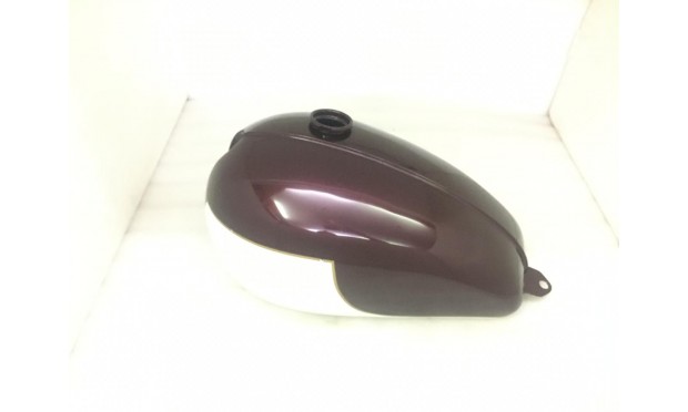 Triumph T120 Aubergine & White Painted Steel Tank | Fit For