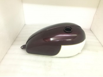 Triumph T120 Aubergine & White Painted Steel Tank | Fit For