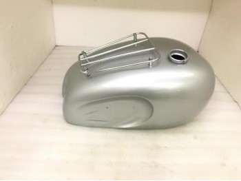 TRIUMPH T100 SILVER PETROL TANK WITH TOP GRILL |Fit For